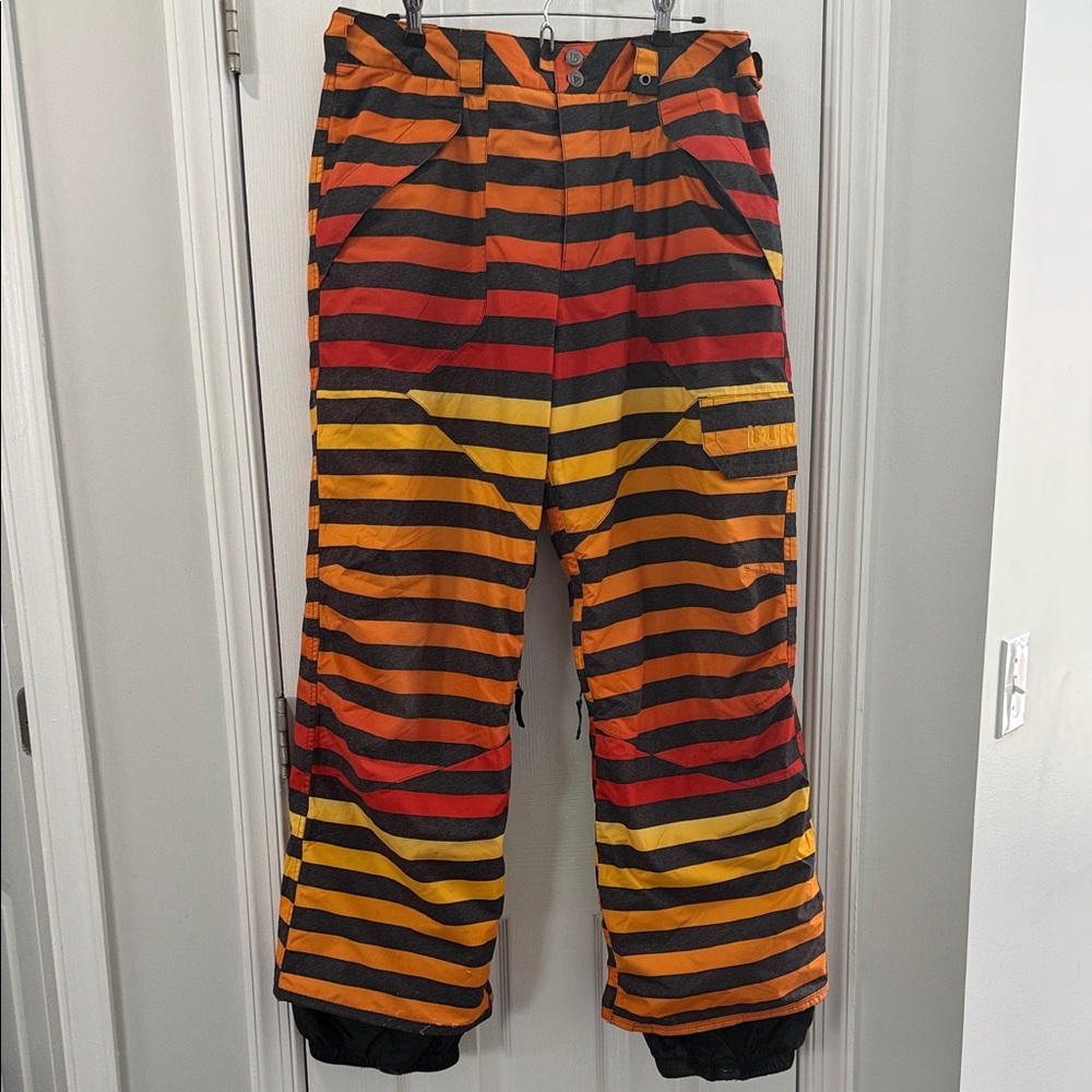 Burton Men's Dryride  Vibrant Striped Snowboard Cargo Pants - Multicolor